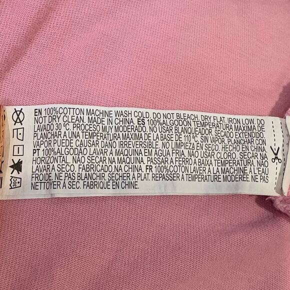 FOREVER 21 Cropped TShirt SzL Pink Basic Retro Girl Power Urban Barbie Feminine - Picture 5 of 8